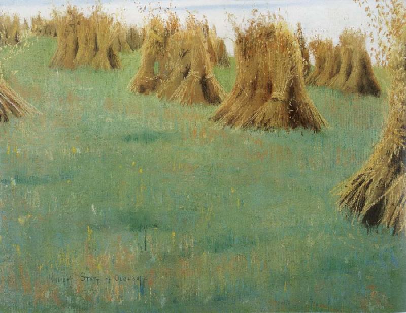 William Stott of Oldham Stacked Corn Germany oil painting art